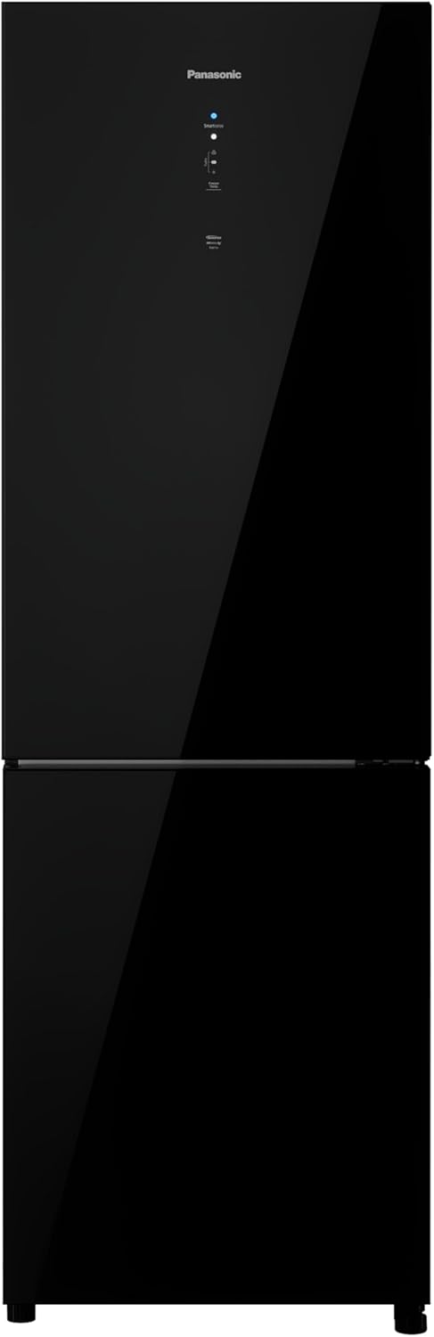 Geladeira Intuitive+ Panasonic Bb41 Frost Free Inverter 407L Black Glass - Nr-Bb41Gv2B 127V