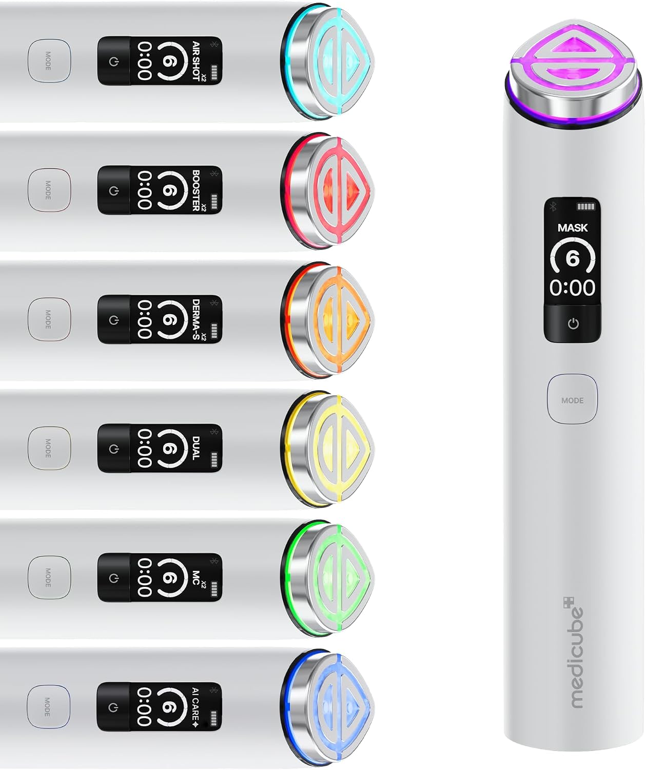 Medicube Booster Pro X2™ | Dispositivo de Beleza Brilhante 7 Em 1 | Cuidados 2X para Brilho, Poros, Definição de Pele e Brilho | Modos de Aumento de Máscara Dupla e Folha Personalizados | Dispositivo