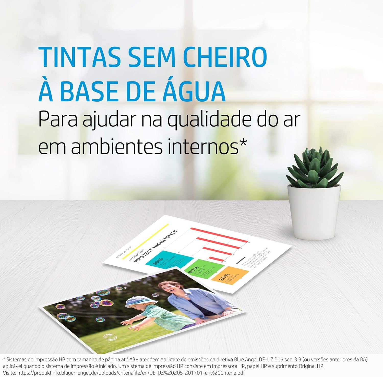 Mostra como o cartucho se relaciona com a impressora e reforça compatibilidade.