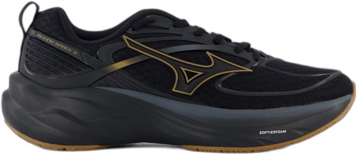 Apresenta o visual geral do Mizuno Space 6 e ajuda o leitor a identificar rapidamente o design e a cor da versão analisada.