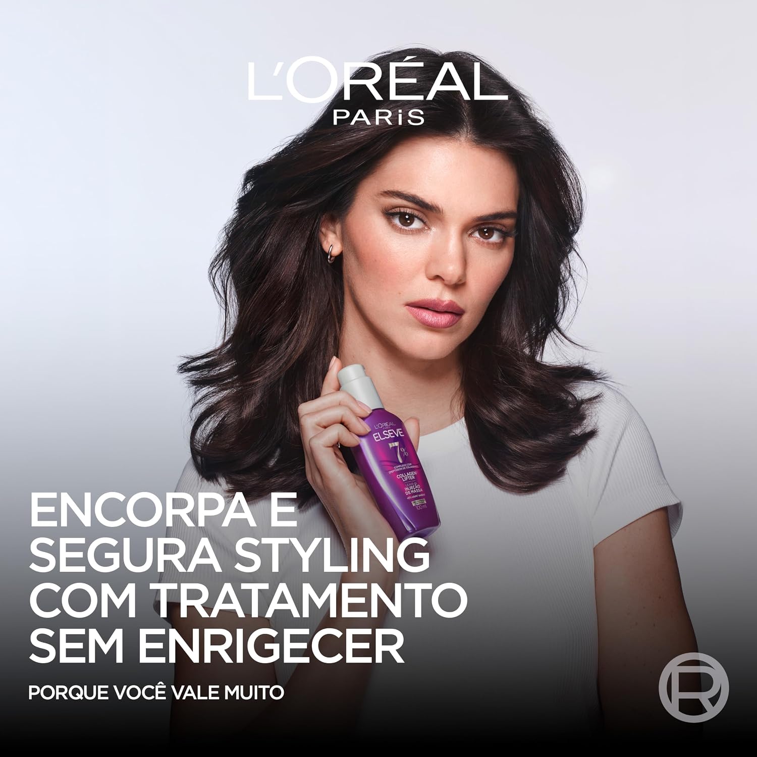 Destaca informações relevantes como linha, volume e posicionamento do produto.