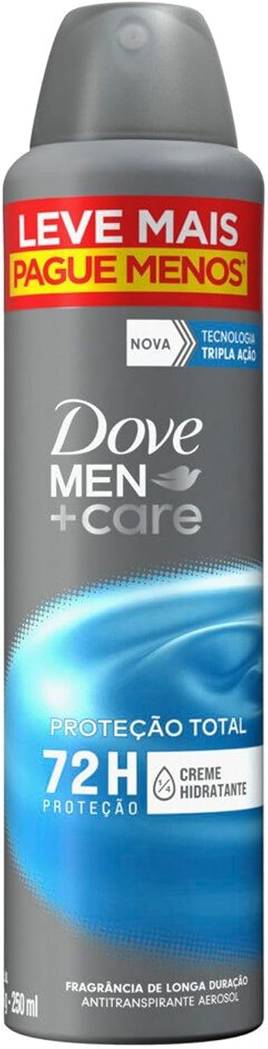 Dove Men+Care Antitranspirante Aerosol Proteção Total 250 Ml