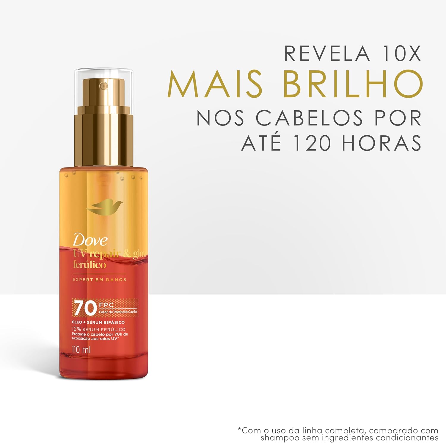 Comunica melhor a proposta premium, o brilho e a ideia de tratamento capilar com acabamento sofisticado.