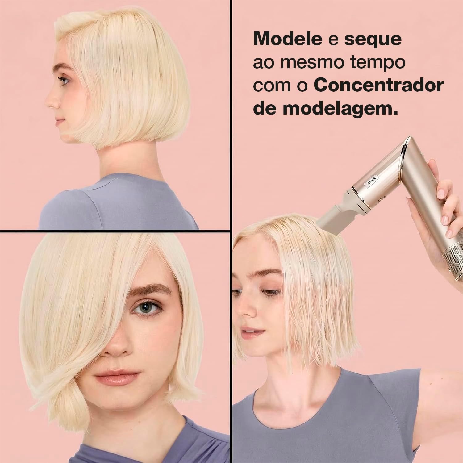 Destaca a função de styling específica do acessório e a versatilidade do sistema modular.