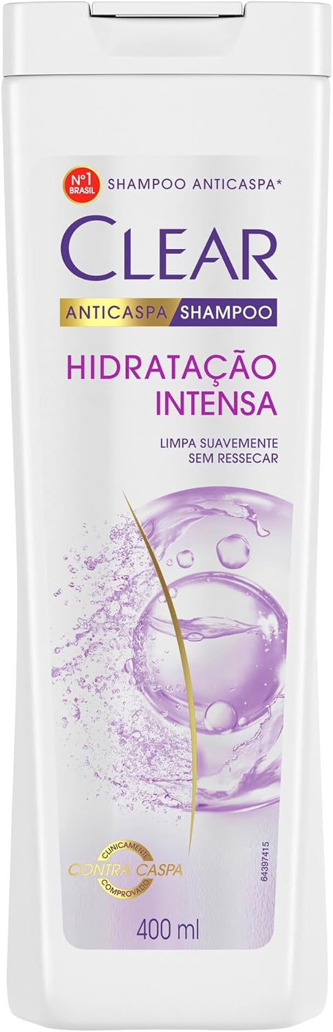Apresenta o produto, a marca e a proposta principal de anticaspa com hidratação intensa.