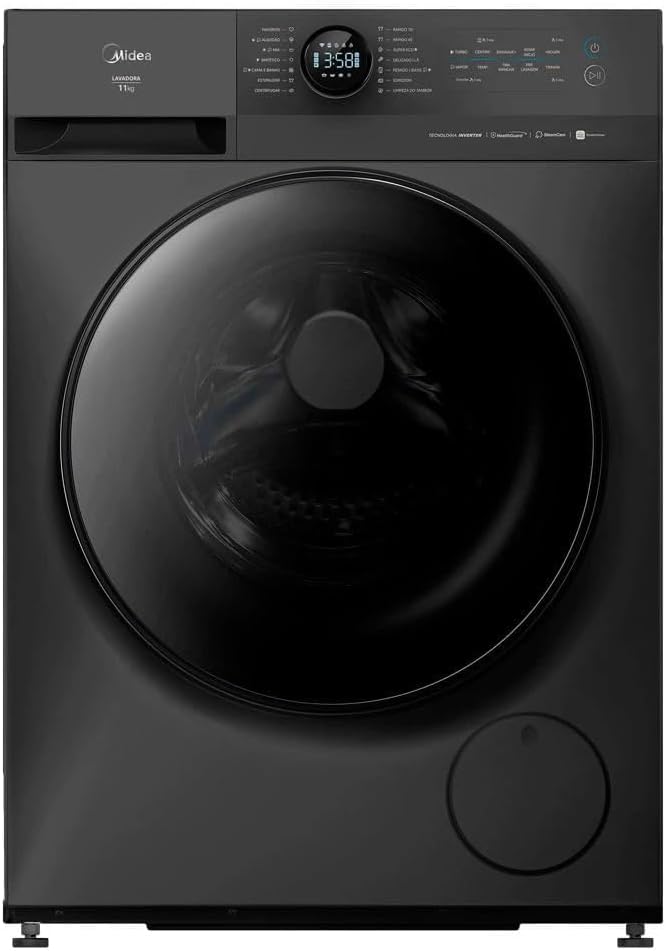 Mostra a aparência geral, o acabamento e a proposta slim/compacta da máquina.
