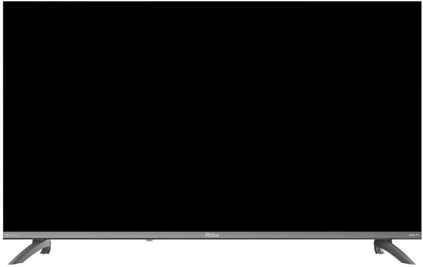 Mostra o design fino e ajuda a comunicar como a TV fica apoiada sobre bancada ou rack.