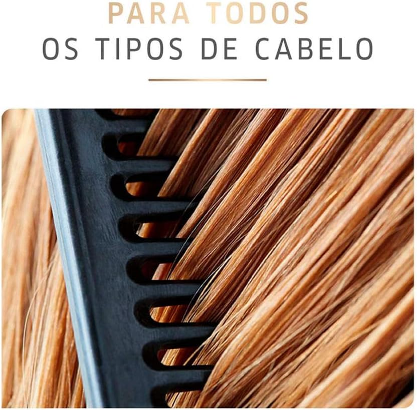 Destaca a proposta de resultado sofisticado, brilho e cuidado capilar.