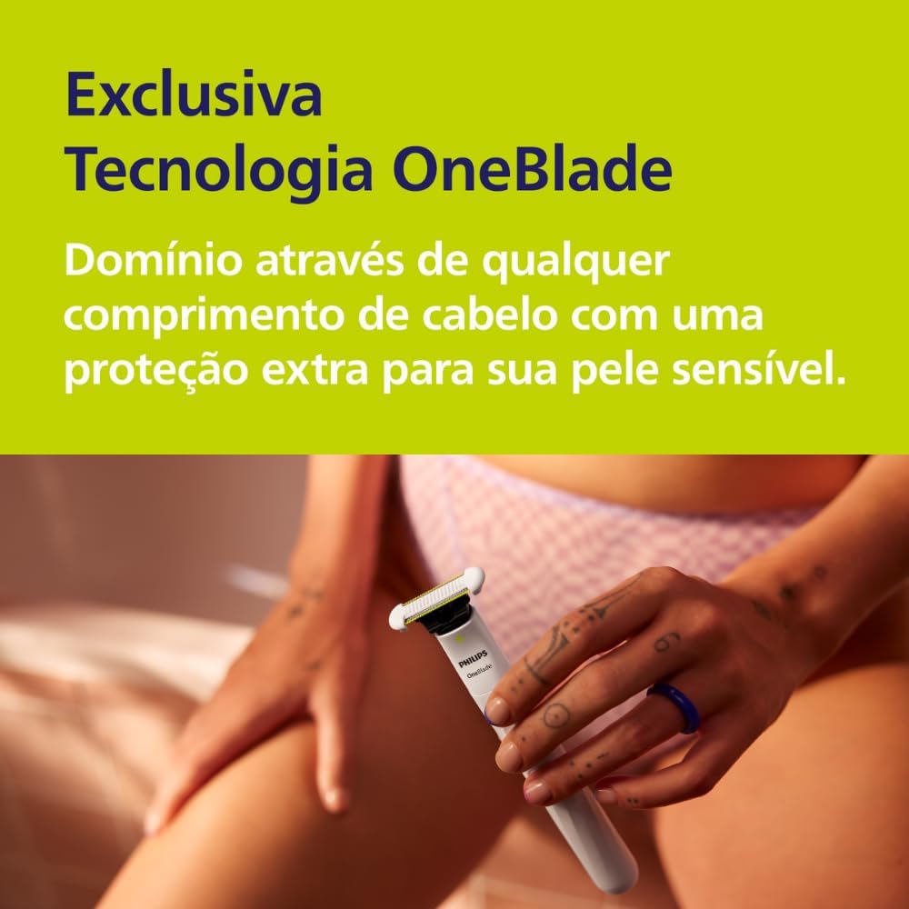 Destaca os componentes inclusos e a versatilidade para aparar em vez de raspar totalmente.