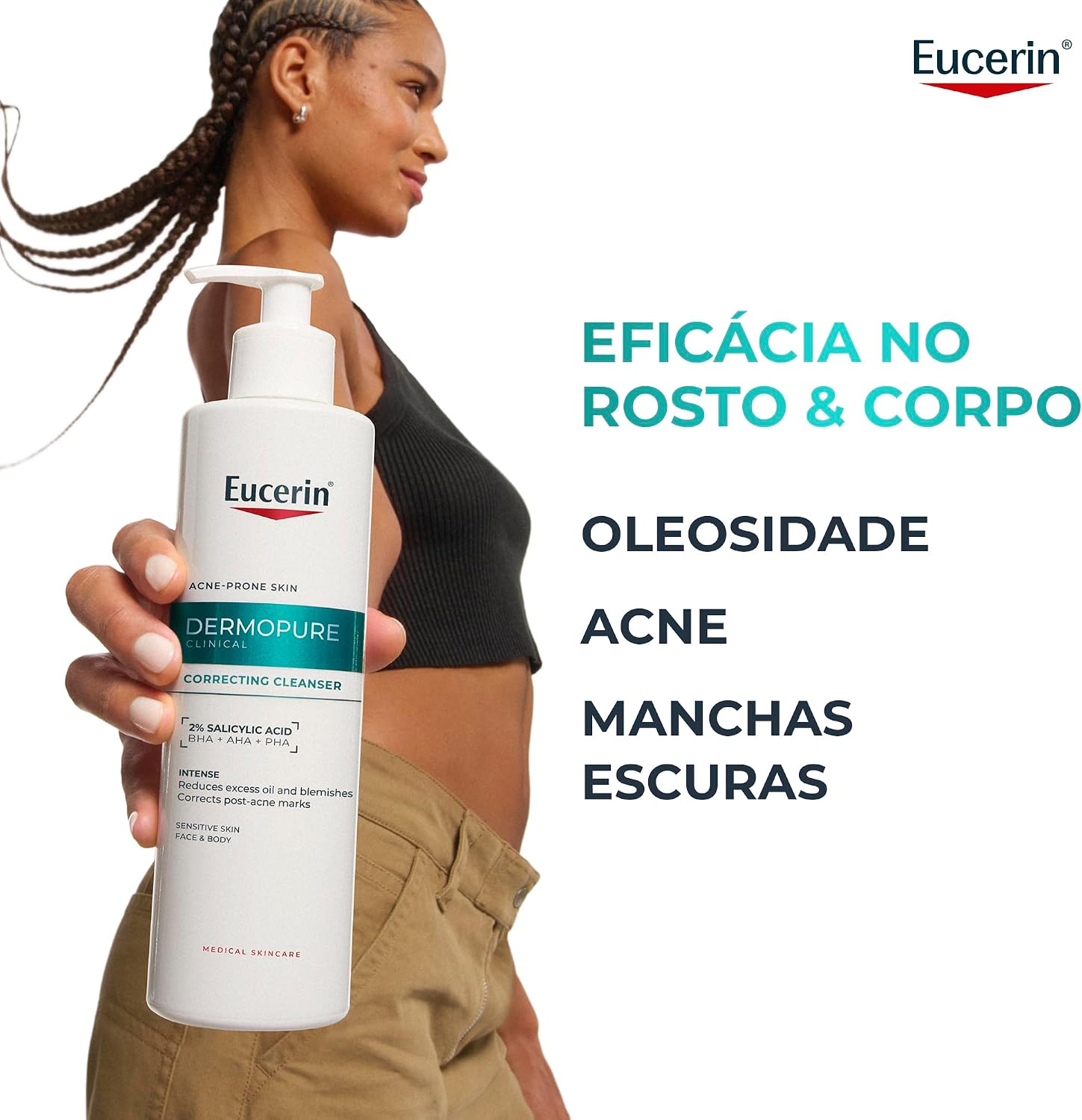 Ajuda a sustentar o discurso de eficácia e formulação voltada ao controle da oleosidade.