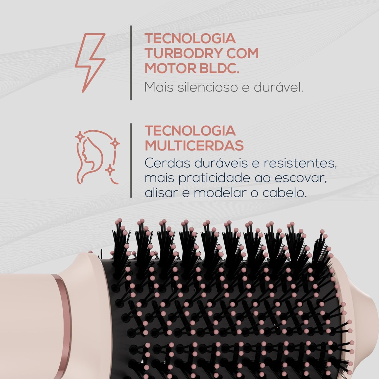 Ajuda a reforçar ergonomia, formato e praticidade de armazenamento.