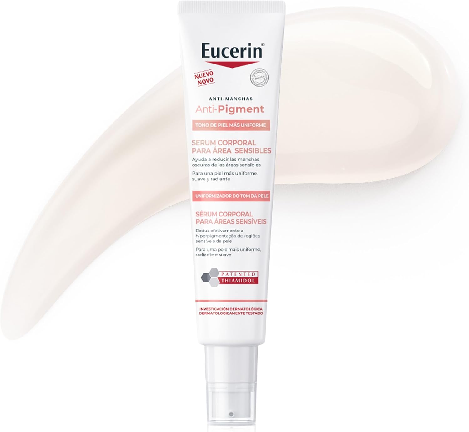 Eucerin Sérum Corporal Antimanchas Áreas Sensíveis 75Ml, Anti-Pigment, Clareador Axilas e Virilha, Thiamidol