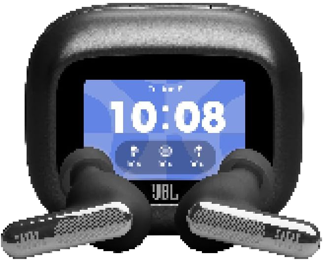 Jbl, Fone de Ouvido Bluetooth, Live Beam 4, In-Ear, Tela de 1.45", Cancelamento de Ruído - Preto