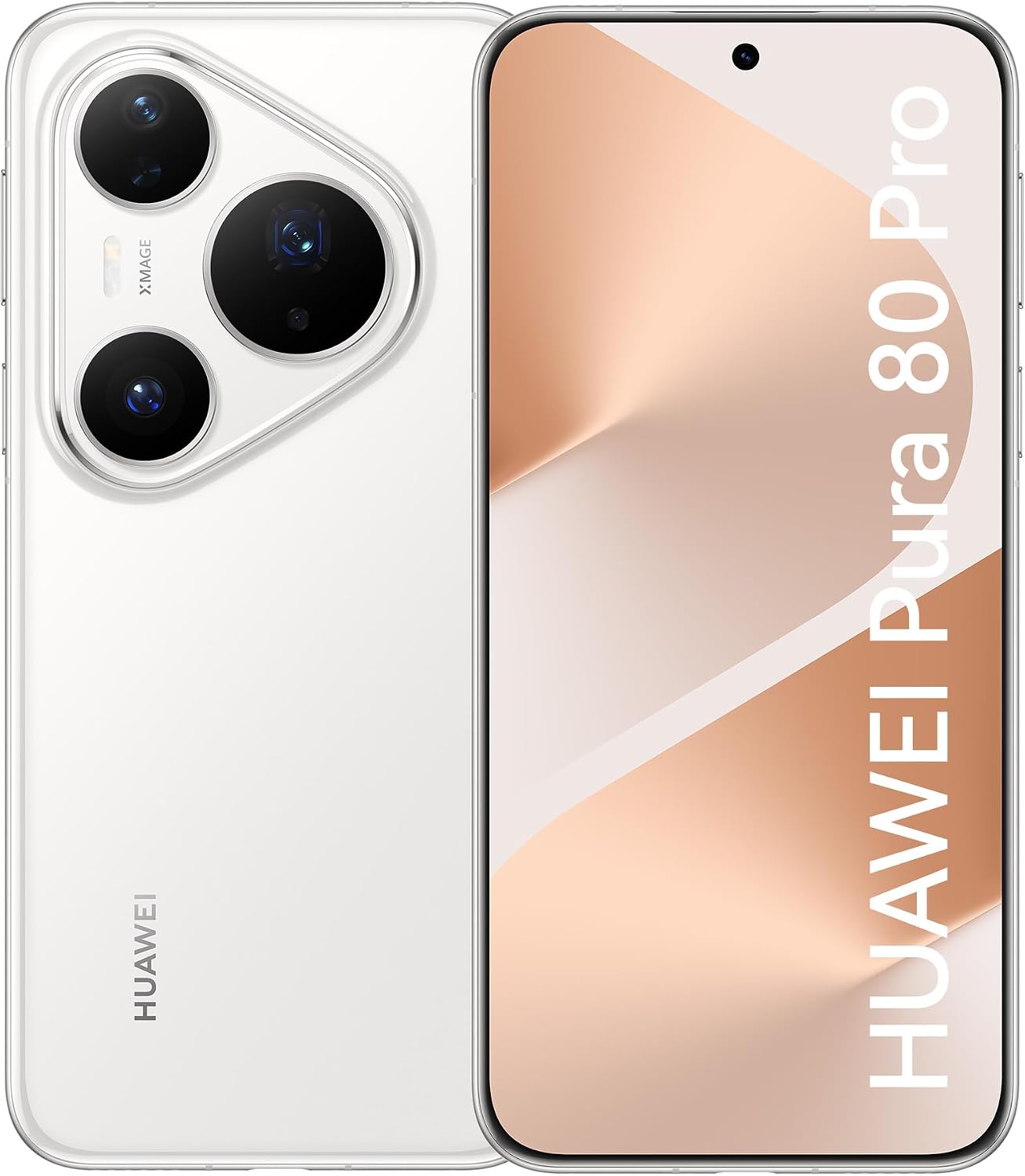 Smartphone, Huawei Pura 80 Pro 12Gb+512Gb, Câmera Ultra-Iluminação de 1 Polegada, Câmera Teleobjetiva Macro Ultra-Iluminação, Cancelamento de Ruído Por Ia, 5170 Mah, Dual Supercharge,Celular Branco