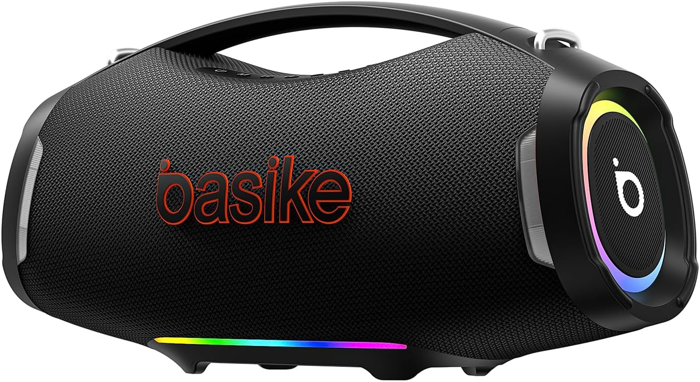 Caixa de Som, Basike, Boombox F10 Pro, Bluetooth, 500W, Tws (Preto)