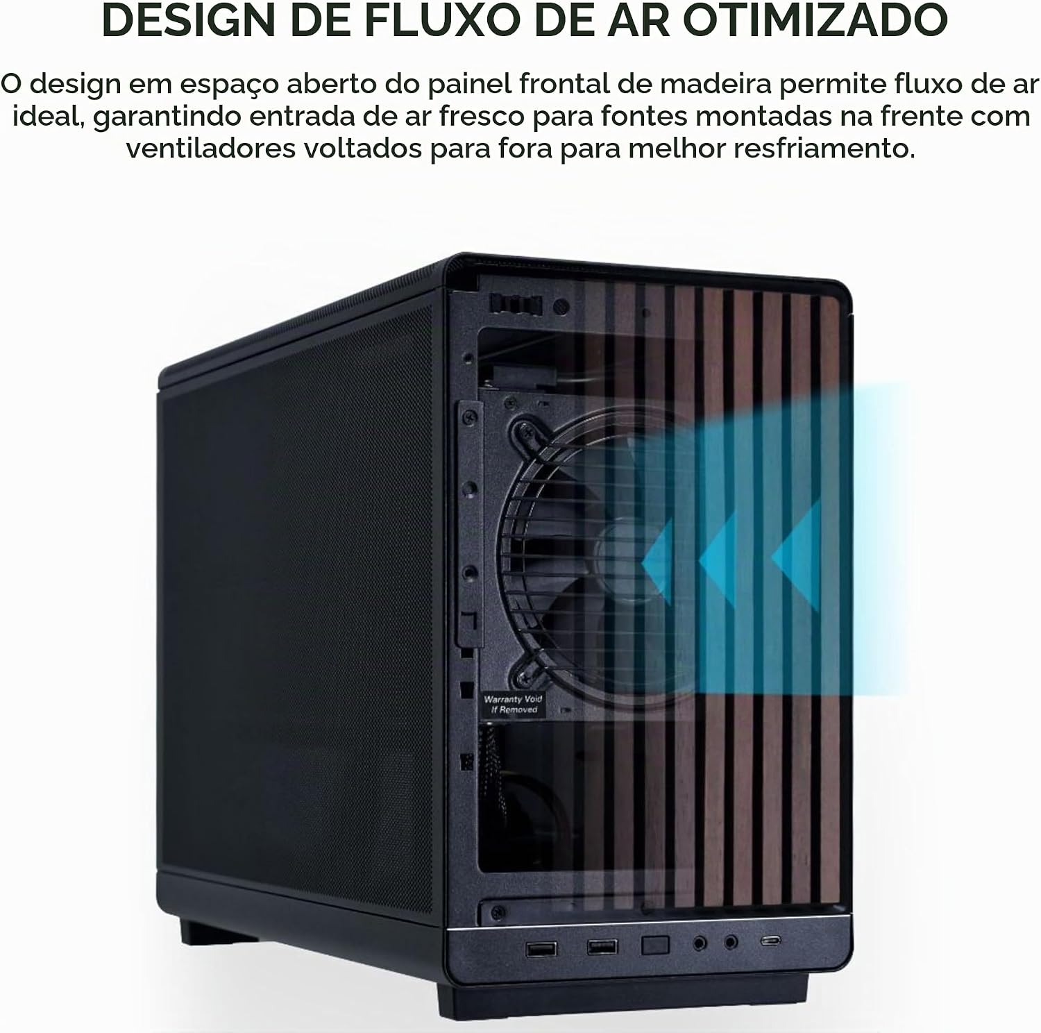 Ajuda a perceber dimensões, volume do gabinete e como ele se comporta em espaço reduzido sobre ou sob a mesa.