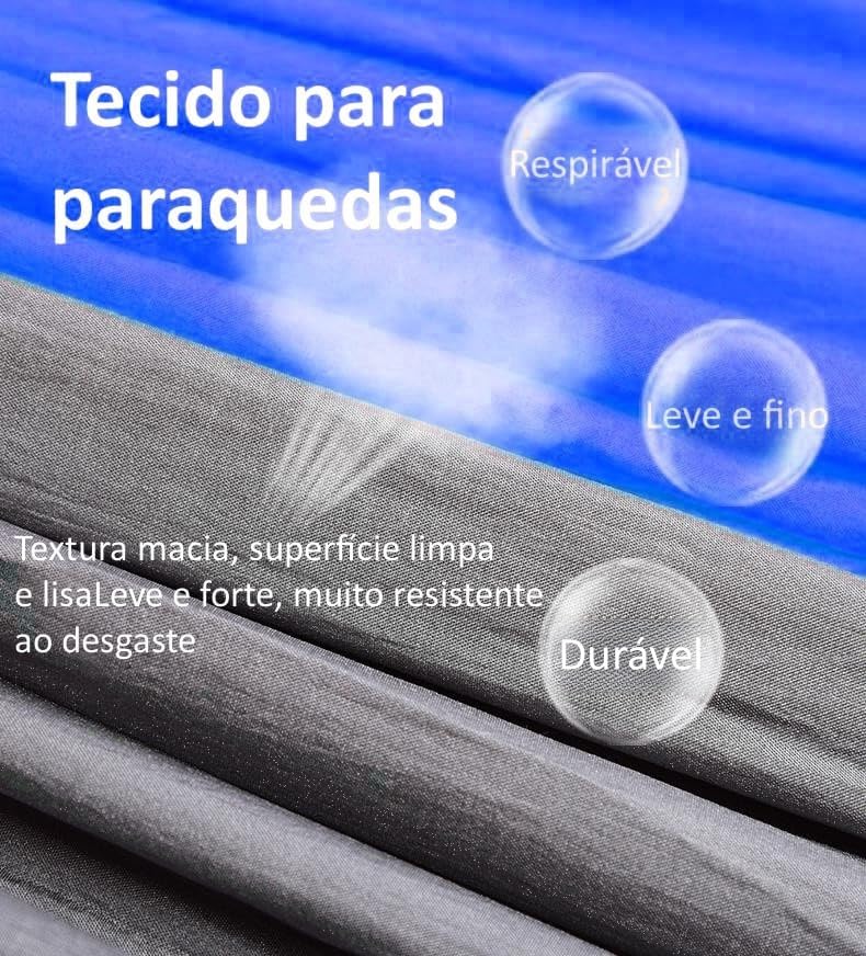 Ajuda a evidenciar acabamento, resistência e material nylon 210T.
