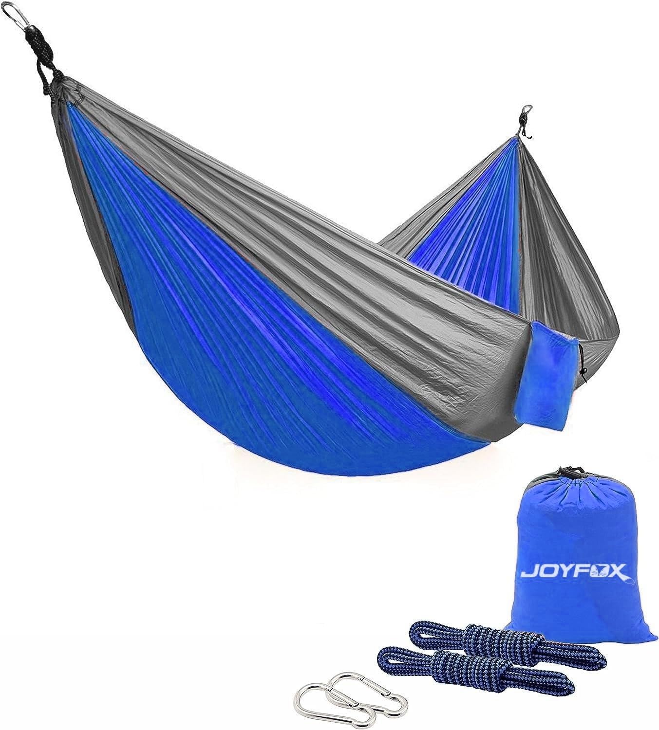 Joyfox Rede de Dormir Camping Construção Rápida, Portátil Dobrável Rede de Árvore Acampamento (Médio Azul)