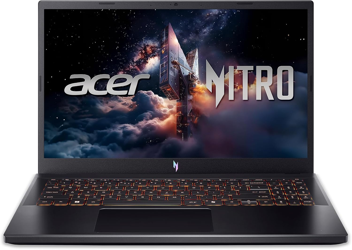 Apresenta o visual geral, o acabamento e a identidade gamer do notebook, útil para a primeira impressão do produto.