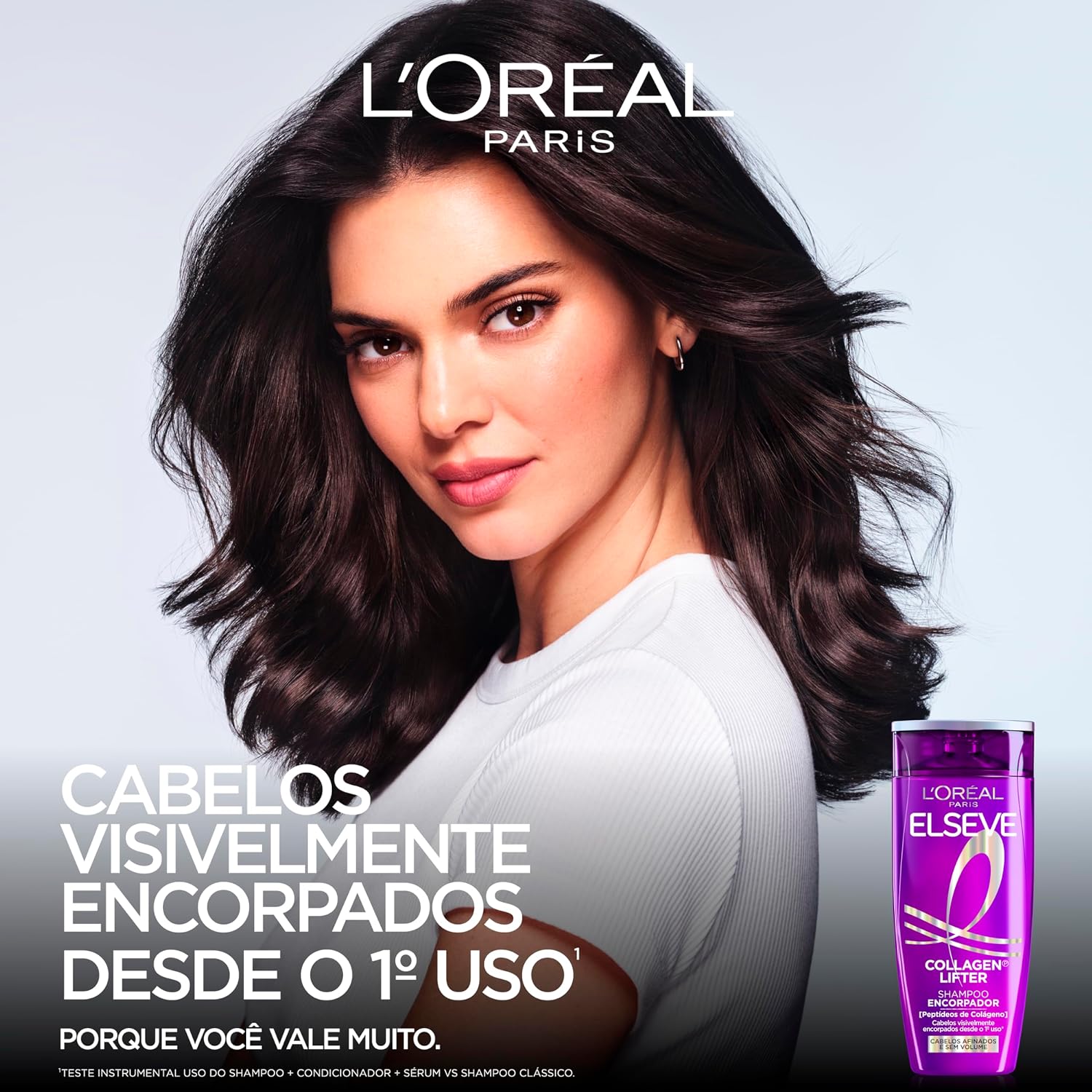 Ajuda a mostrar design, ergonomia e volume do frasco.