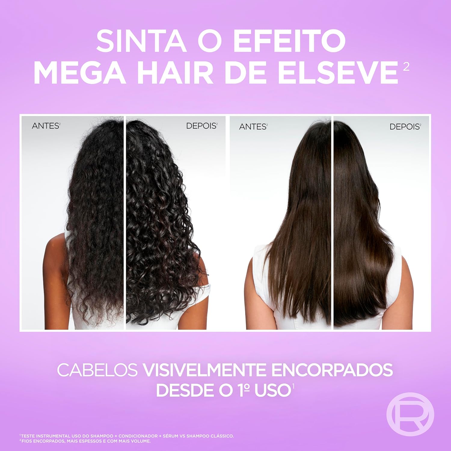 Ajuda a destacar o tamanho de 400 ml e a apresentação comercial do produto.