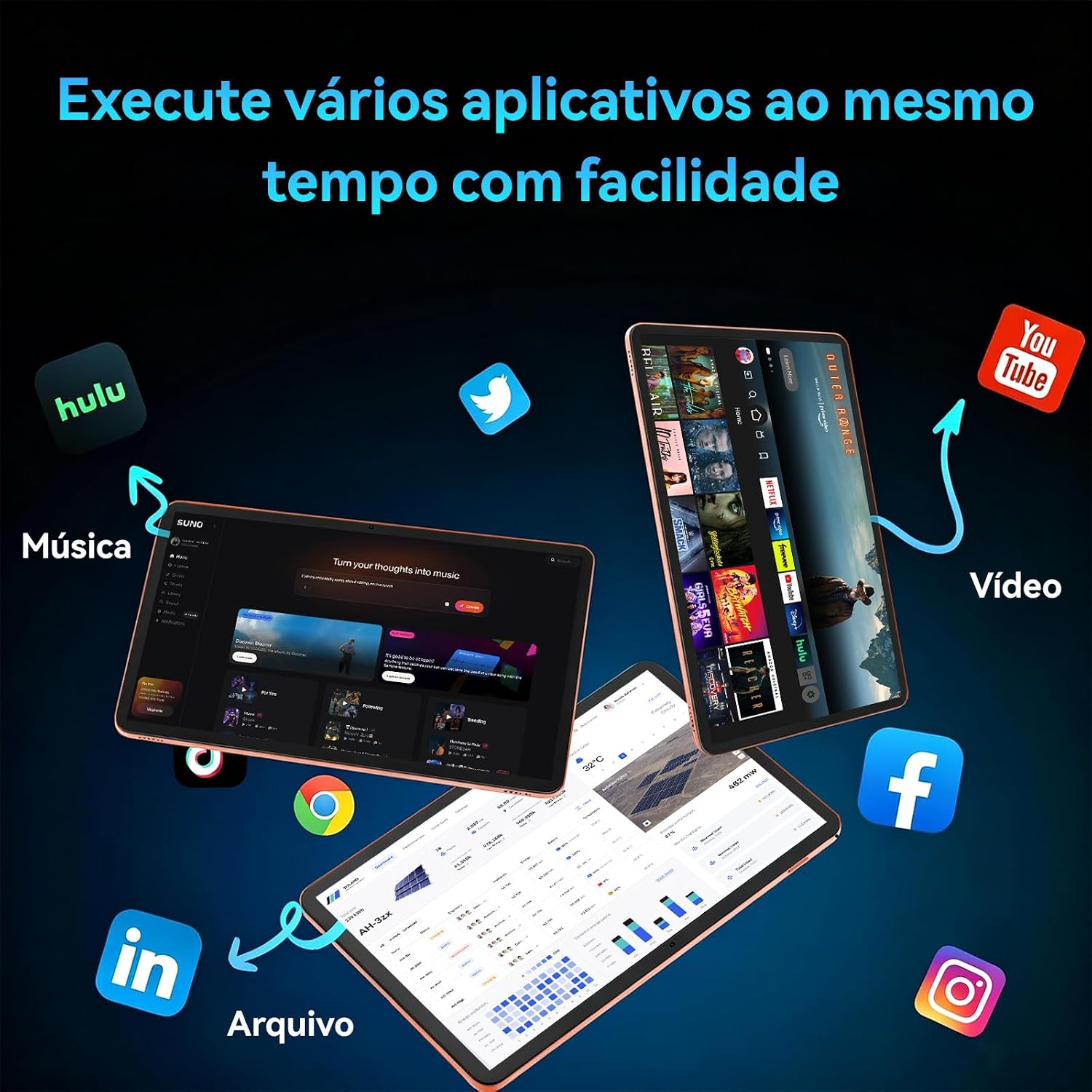 Ajuda a evidenciar acabamento e algum atributo funcional importante, como visual da tela ou construção.