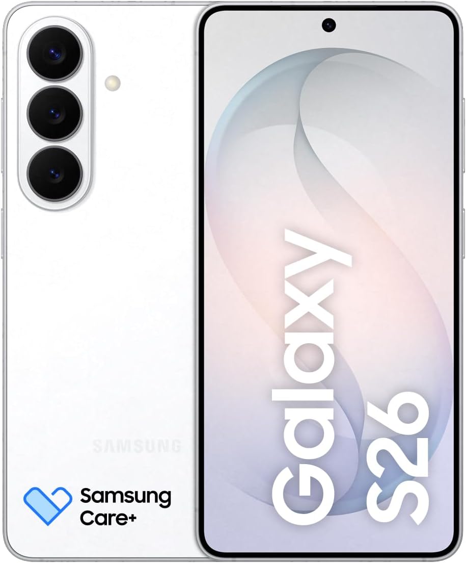 Celular Samsung Galaxy S26 5G, 256Gb, 12Gb Ram, Câmera Tripla de 50+12+10, Tela Grande de 6.3" - Branco