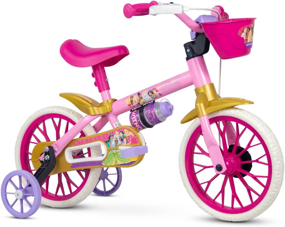 Nathor Bicicleta Infantil Aro 12 Princesas Disney