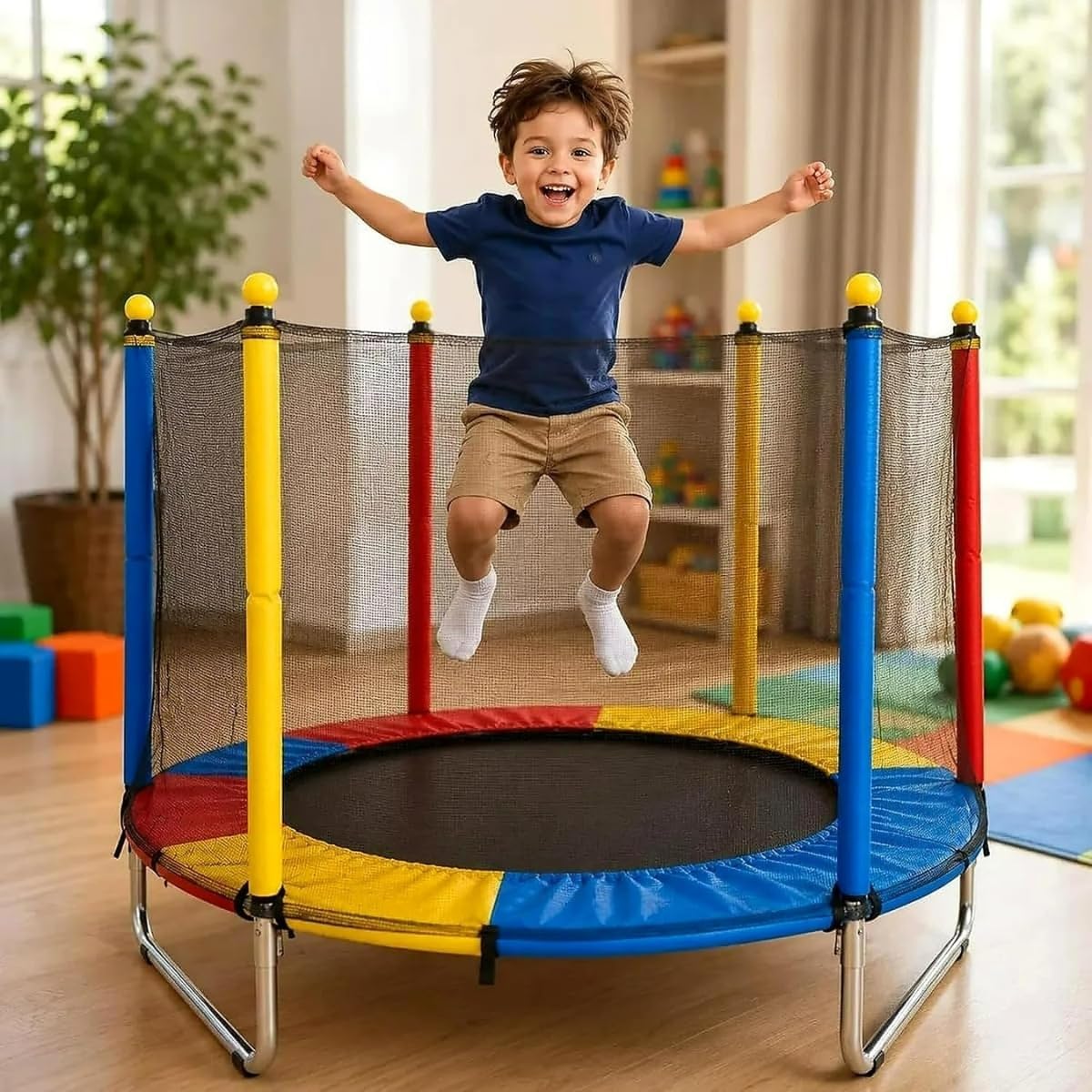 Pula Pula Infantil Cama Elastica Infatil Trampolim Pequeno 1,40M