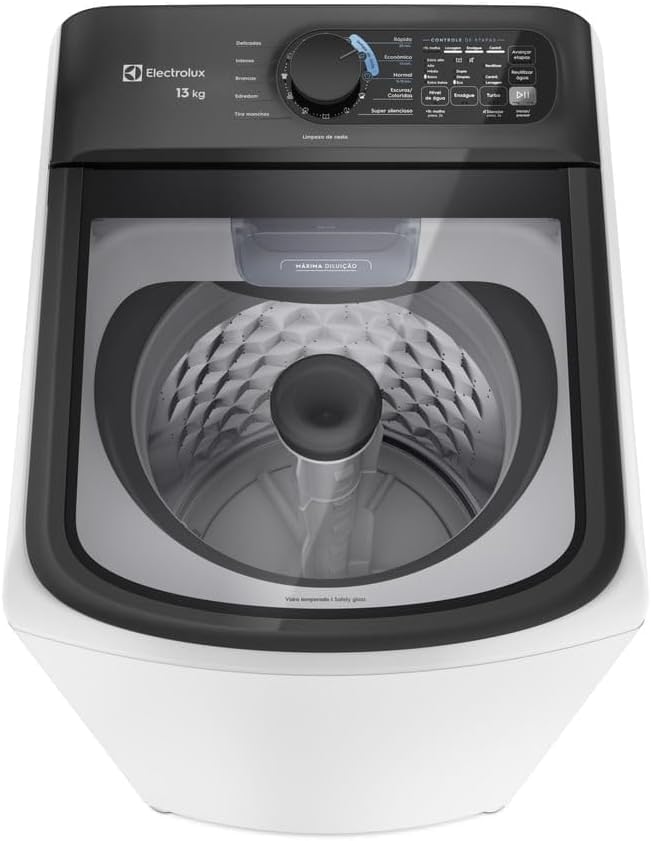 Electrolux Máquina de Lavar Electrolux Efficient 13Kg Branca Compacta, Econômica e Pré-Diluição (Let13) 127V