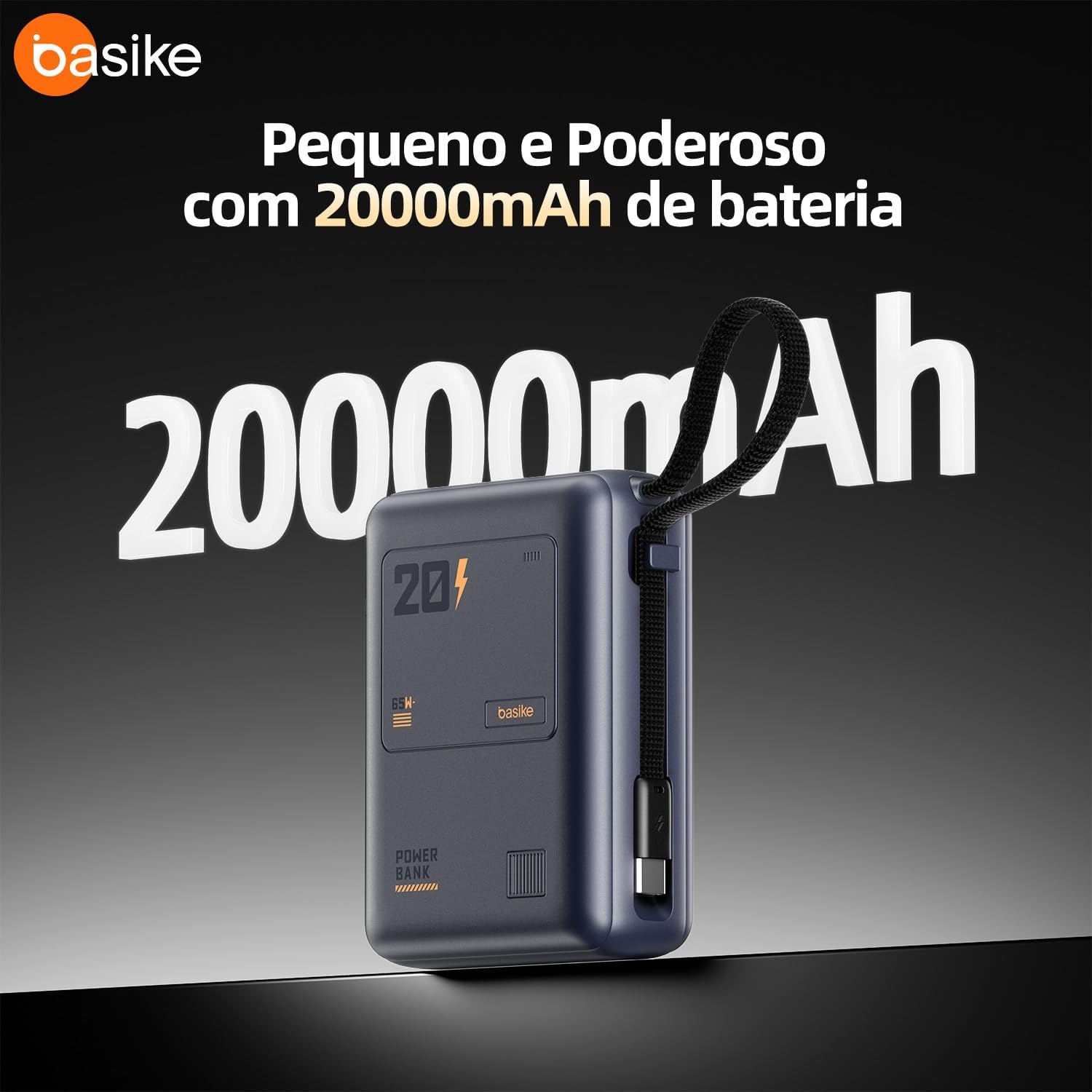 Ajuda a evidenciar o acabamento, a construção e a presença do display LED.