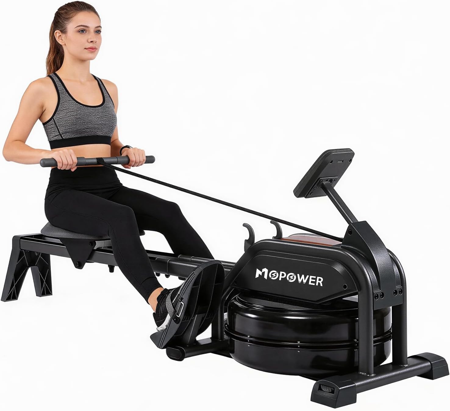 Apresentar o produto como um equipamento de cardio completo, destacando o formato geral, a proposta multifunção e a aparência robusta.