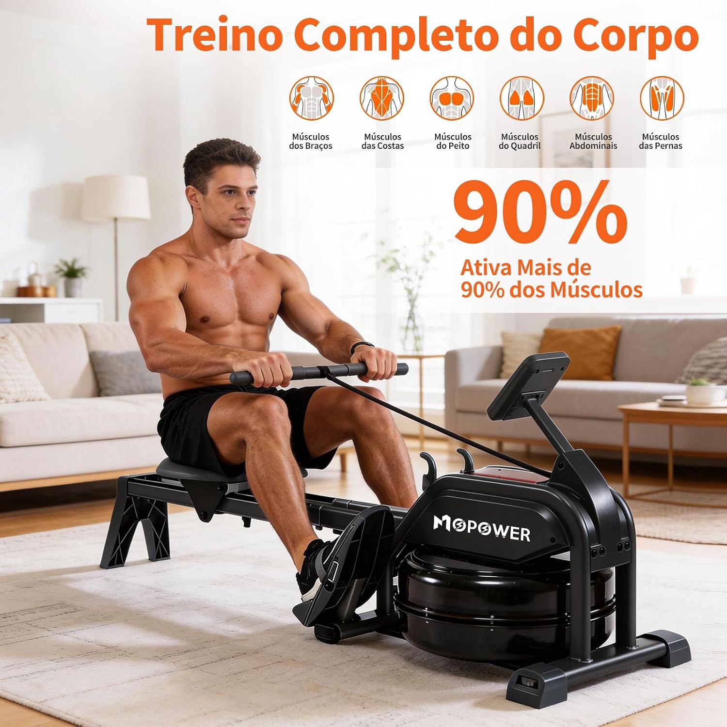 Mostrar como o equipamento funciona na prática e reforçar o treino de corpo todo.
