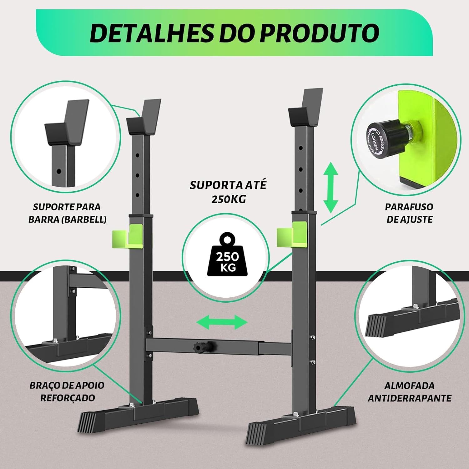 Mostra como o produto fica no espaço real e como se encaixa em uma rotina de treino.