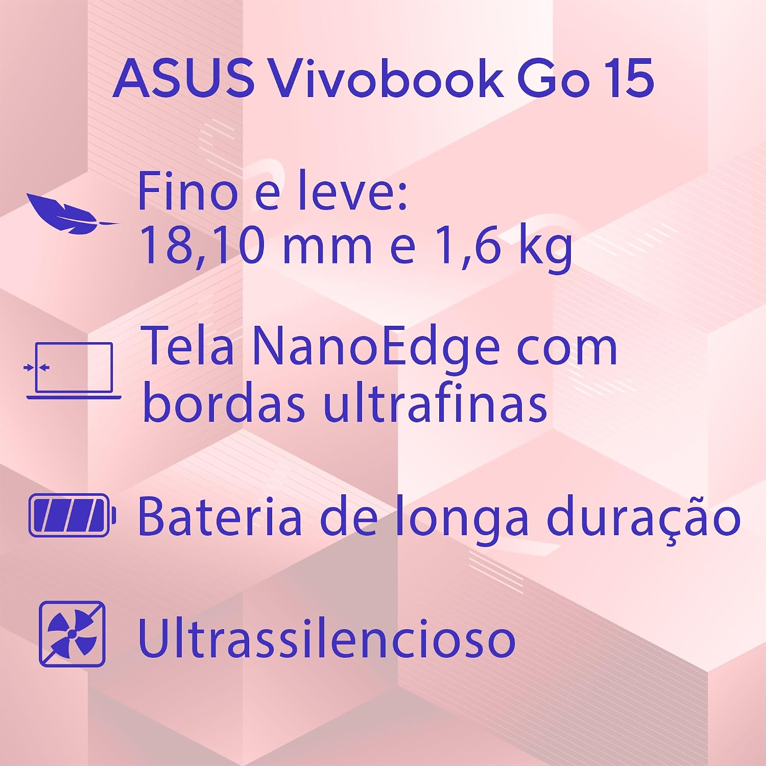 Evidencia a finura do chassi, a portabilidade e a construção compacta.