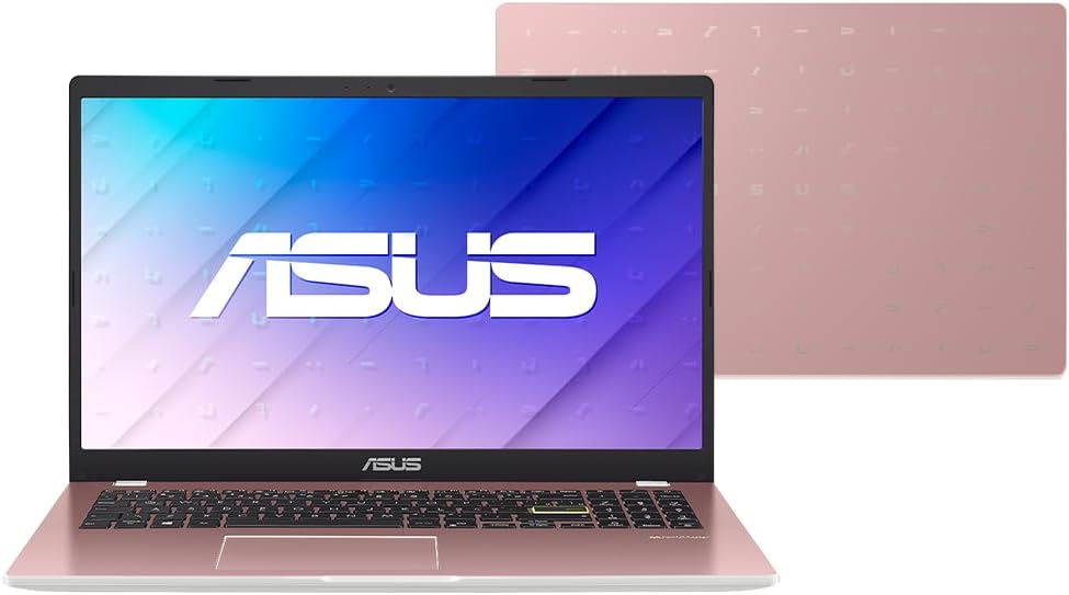 Destaca o acabamento Rose Pink, o estilo do produto e a primeira impressão visual do notebook.