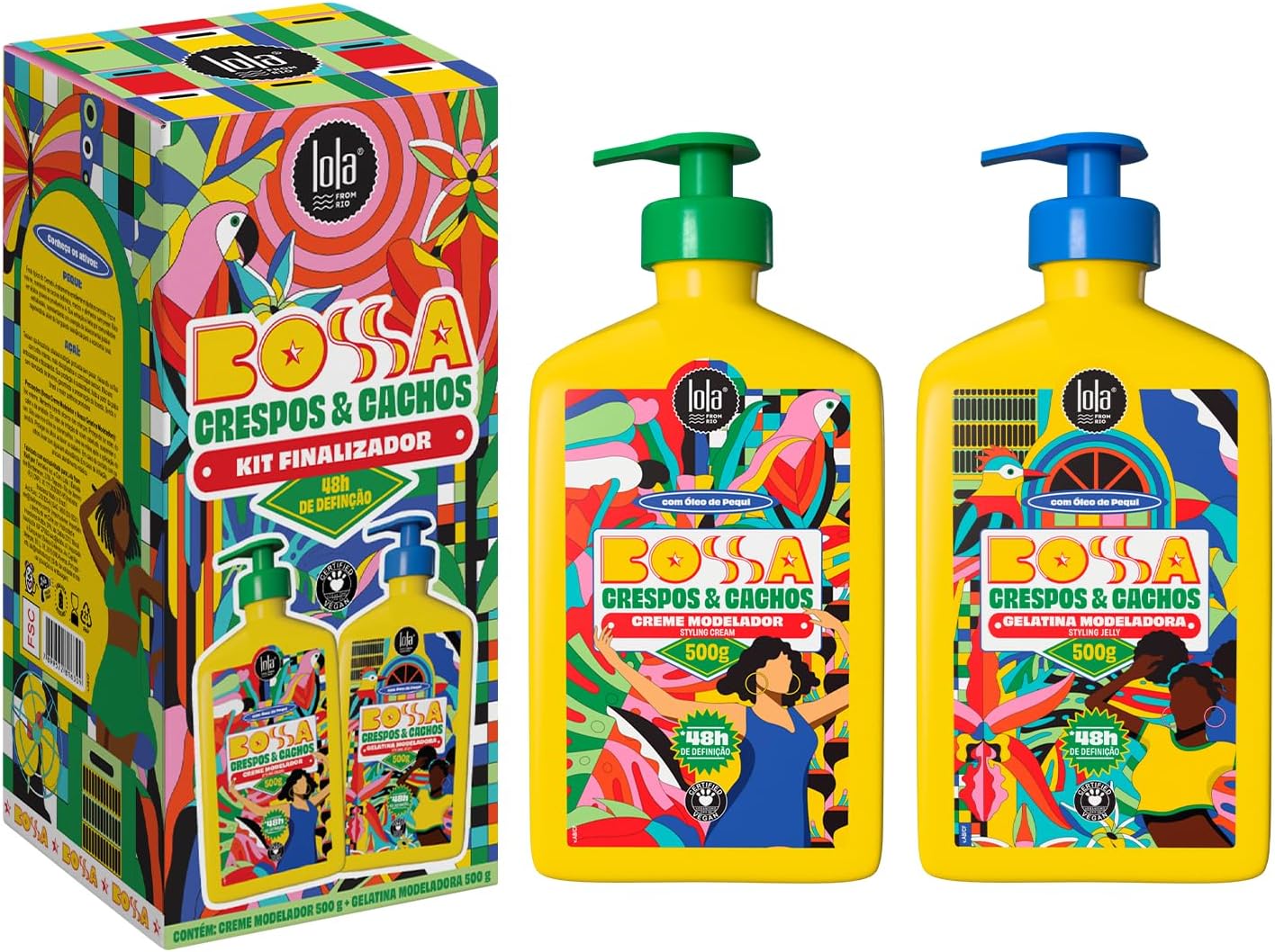 Apresenta a oferta completa e ajuda a identificar rapidamente que se trata de um kit com creme modelador e gelatina modeladora.