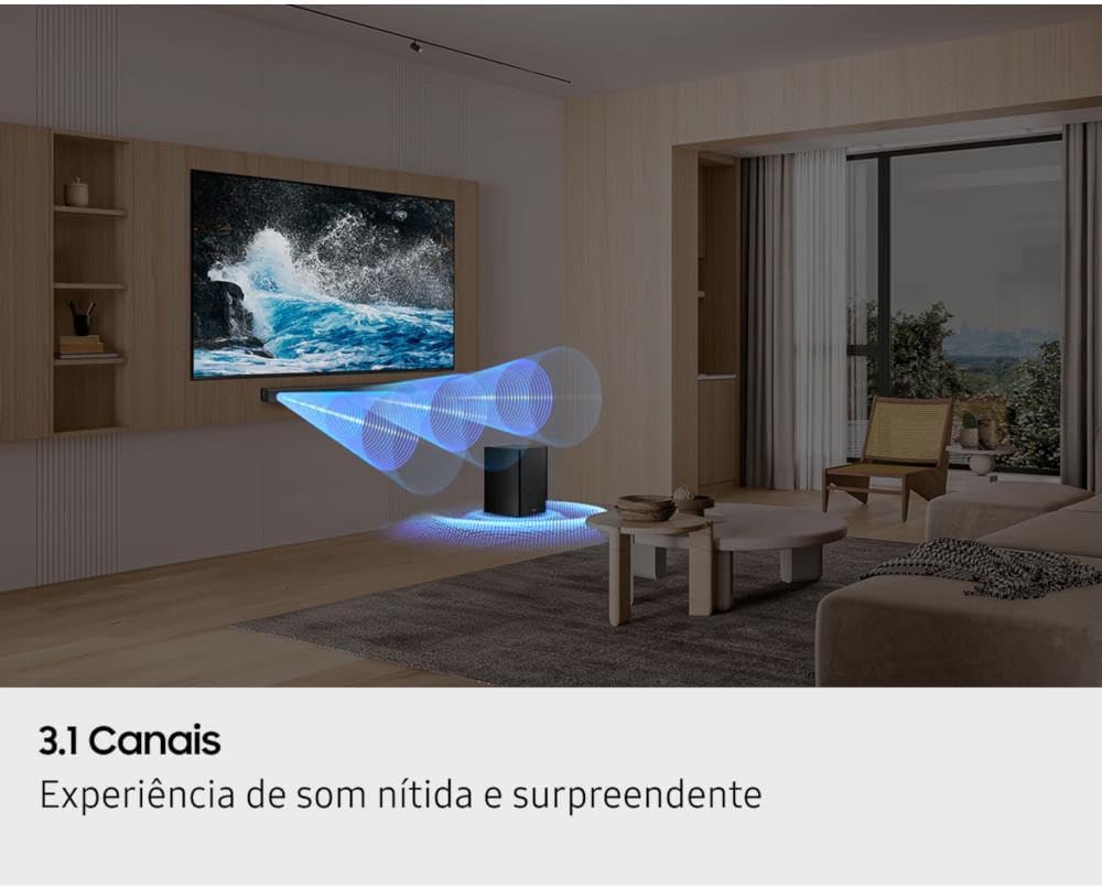Evidencia o componente responsável pelos graves e pelo reforço da experiência cinematográfica.