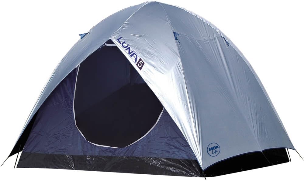 Ajuda a visualizar como a barraca se comporta em cenário de acampamento e como ocupa espaço no local.