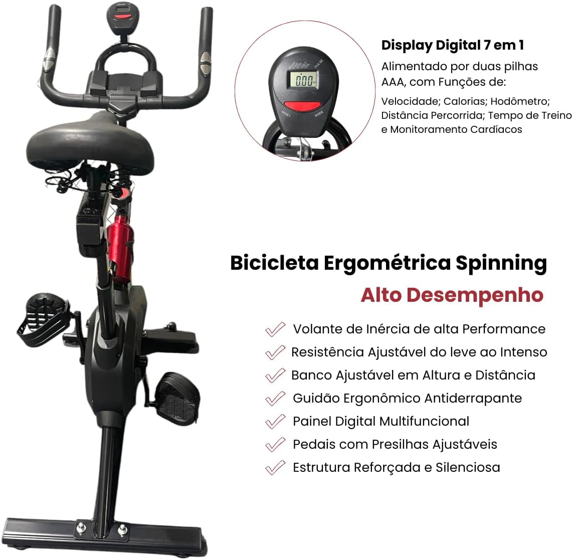 Reforça a adequação para casa/apartamento e a proposta de treino indoor.