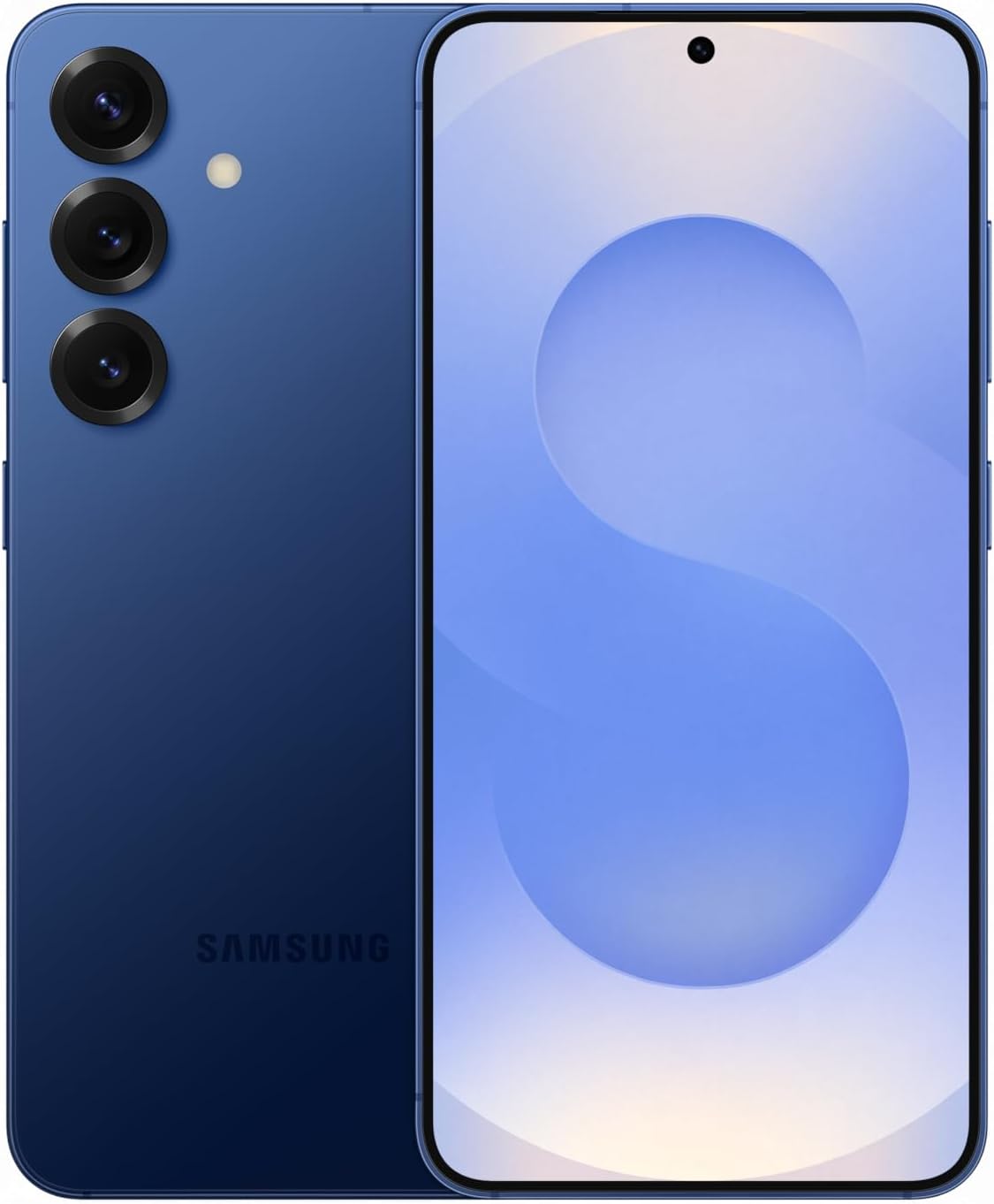 Destaca o design compacto e a ergonomia do smartphone na mão.