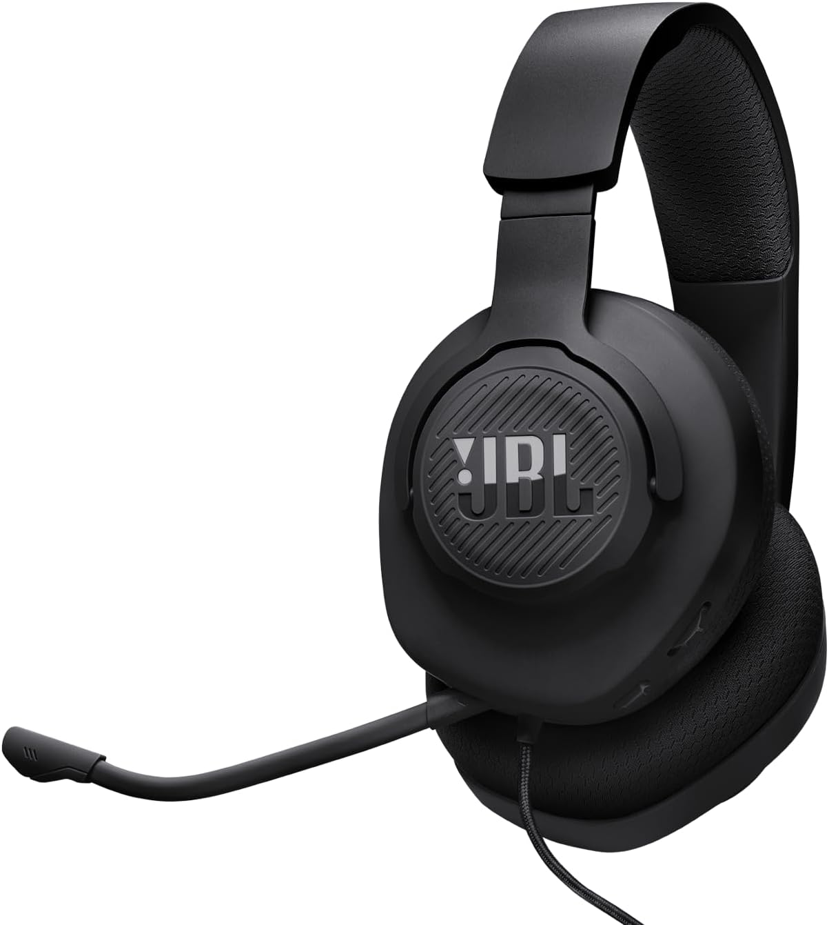 Apresenta a visão geral do headset, ajudando a destacar design, formato circumaural e proposta gamer do produto.