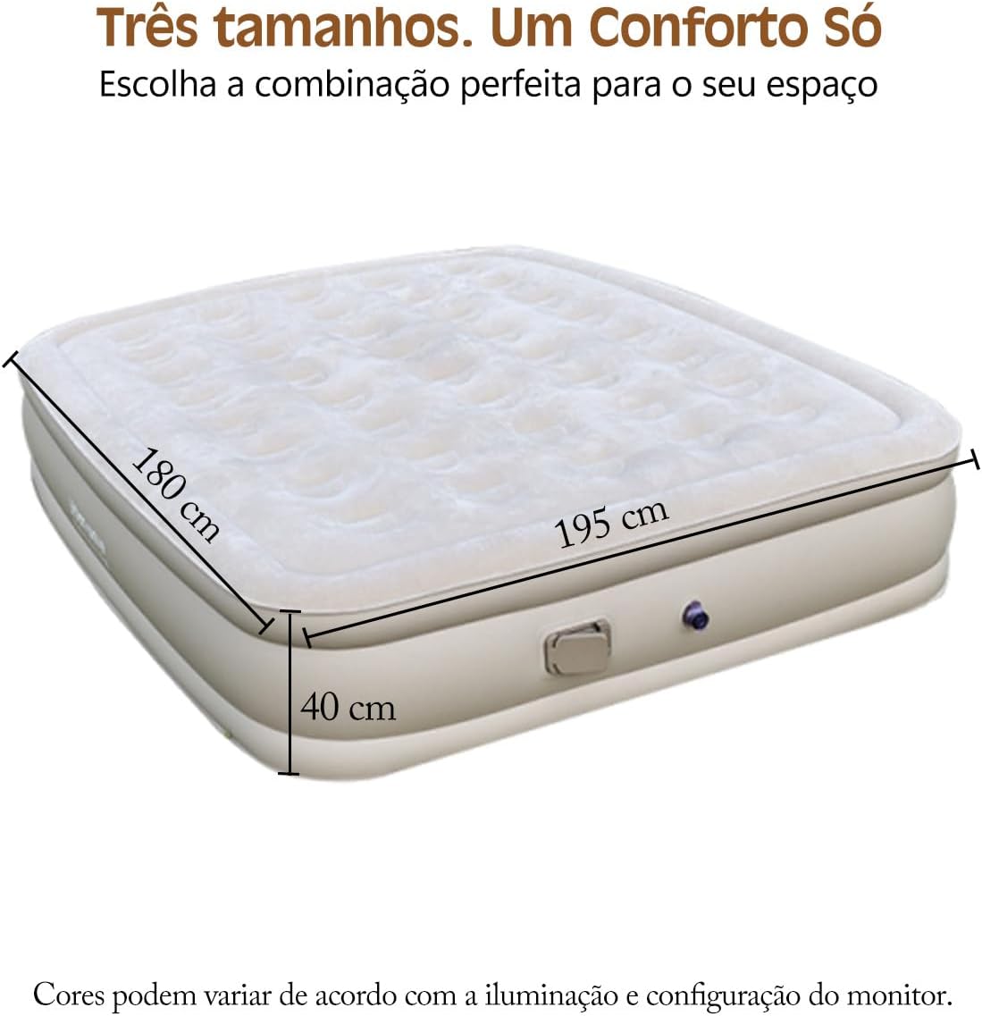 Ajuda a evidenciar a espessura, a elevação em relação ao chão e a sensação de conforto/isolamento.