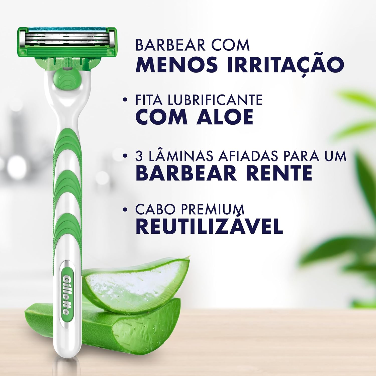 Destaca construção, formato das lâminas e proposta de barbear mais preciso.