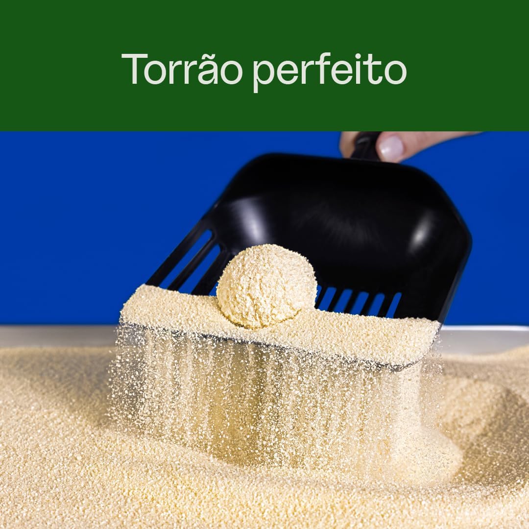 Ajuda a comunicar os principais benefícios prometidos pela marca, como controle de odor e melhor experiência para o tutor.