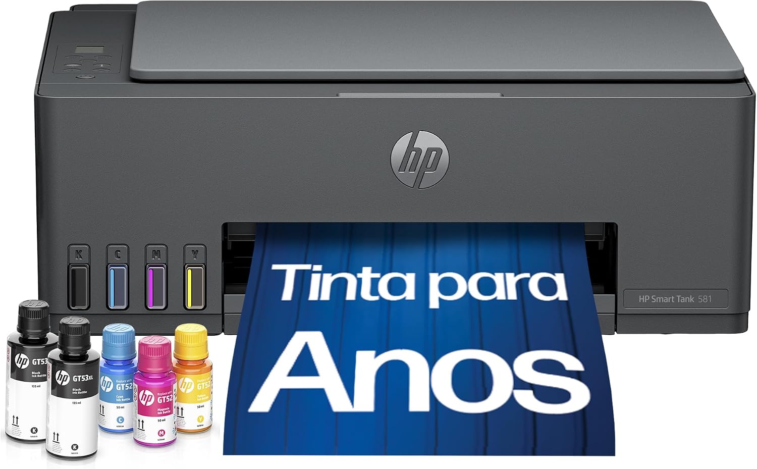 Ajuda a identificar rapidamente o modelo, o design em cinza chumbo e a proposta de produto principal para decisão inicial.
