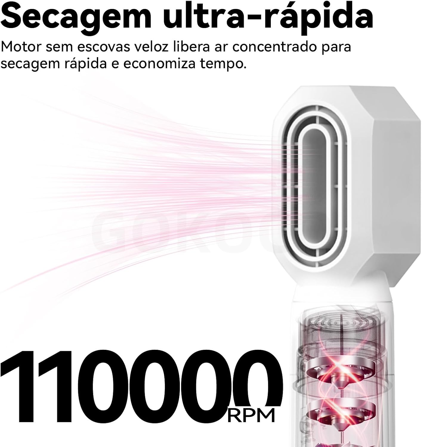 Ajuda a entender ergonomia, pegada e tamanho real do produto.