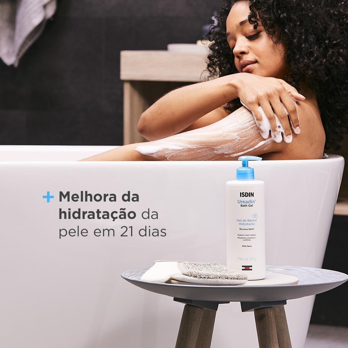 Serve para reforçar claims como limpeza suave, hidratação e fórmula sem sabão.