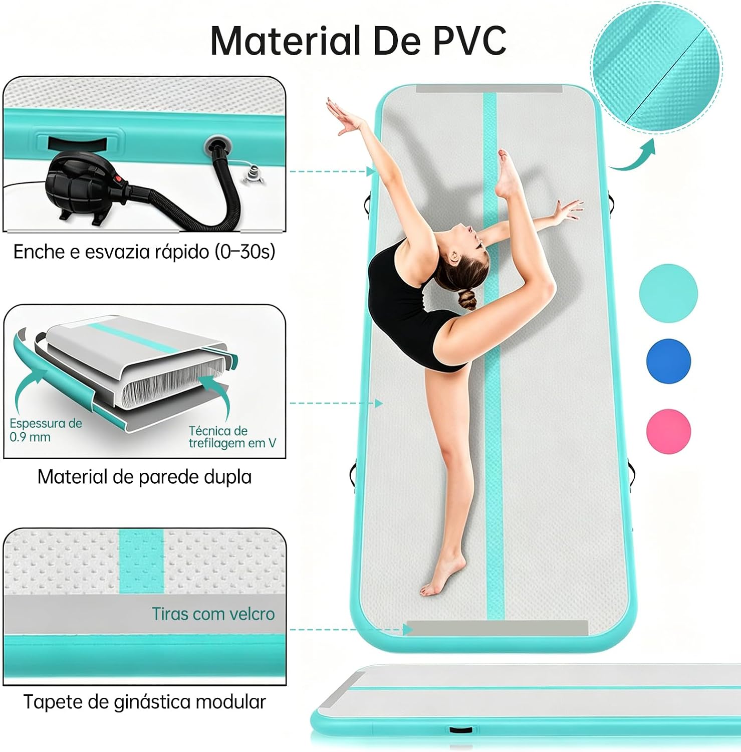 Ajuda a mostrar escala, estabilidade e aplicação prática do produto em treino doméstico ou profissional.