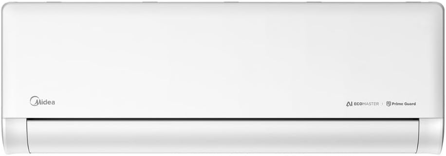 Ajuda a destacar o design físico, proporção e acabamento da evaporadora, útil para entender como ele fica instalado no ambiente.